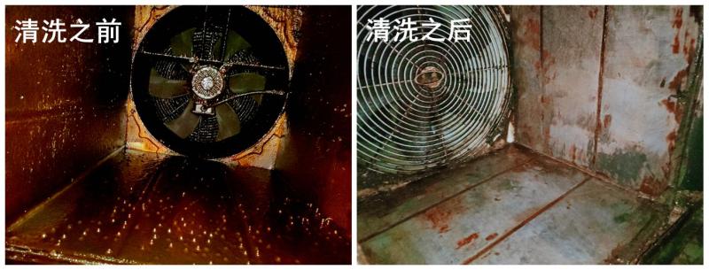 風(fēng)機清洗圖片對比